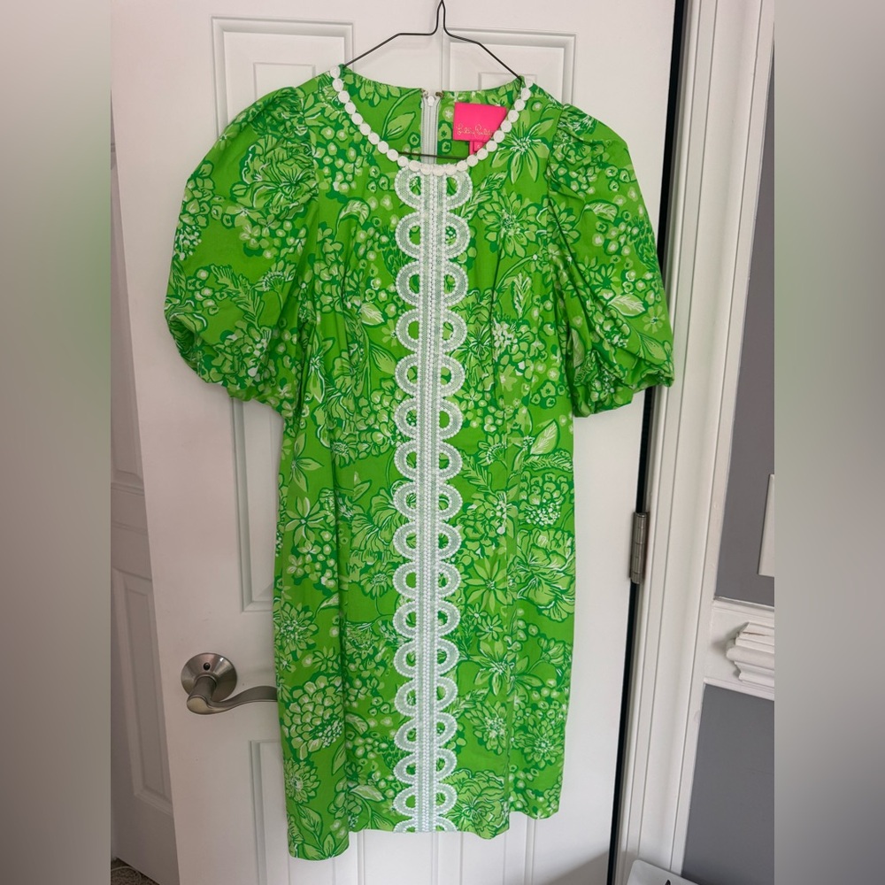 Lilly Pulitzer Green Floral Dress
